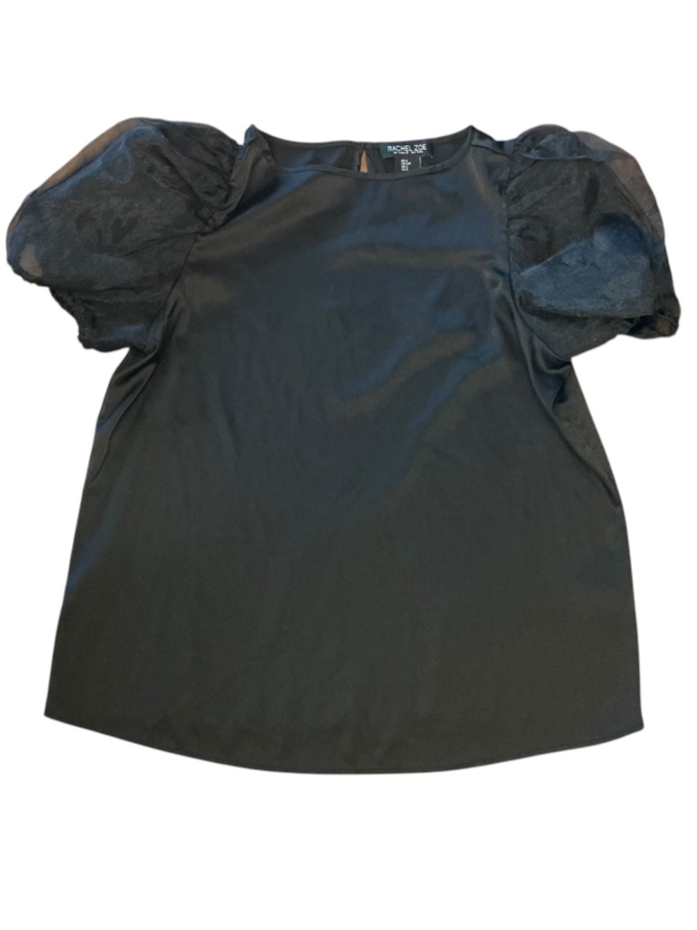Black Puff Sleeve Blouse